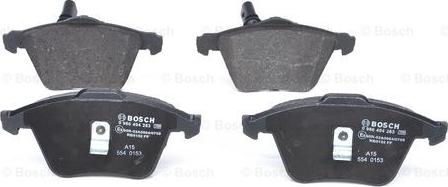 BOSCH 0 986 494 283 - Тормозные колодки, дисковые, комплект parts5.com