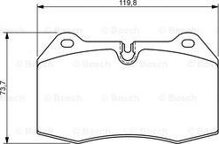 BOSCH 0 986 494 282 - Тормозные колодки, дисковые, комплект parts5.com