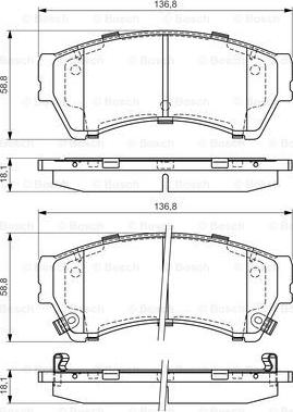 BOSCH 0 986 494 221 - Тормозные колодки, дисковые, комплект parts5.com