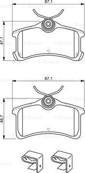 BOSCH 0 986 494 274 - Тормозные колодки, дисковые, комплект parts5.com