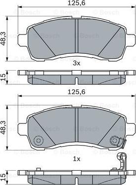 BOSCH 0 986 494 754 - Тормозные колодки, дисковые, комплект parts5.com