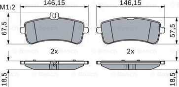 BOSCH 0 986 494 764 - Тормозные колодки, дисковые, комплект parts5.com