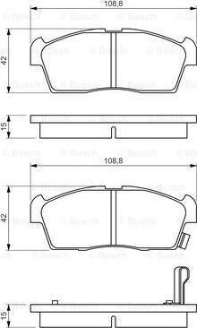 BOSCH 0 986 494 700 - Тормозные колодки, дисковые, комплект parts5.com