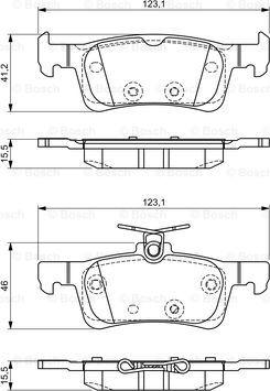 BOSCH 0 986 494 715 - Тормозные колодки, дисковые, комплект parts5.com