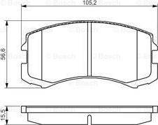 BOSCH 0 986 495 158 - Тормозные колодки, дисковые, комплект parts5.com