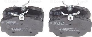 BOSCH 0 986 491 730 - Тормозные колодки, дисковые, комплект parts5.com