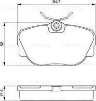 BOSCH 0 986 491 730 - Тормозные колодки, дисковые, комплект parts5.com