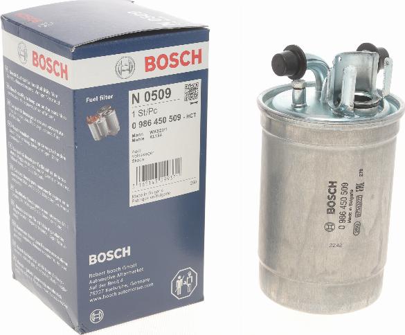 BOSCH 0 986 450 509 - Топливный фильтр parts5.com