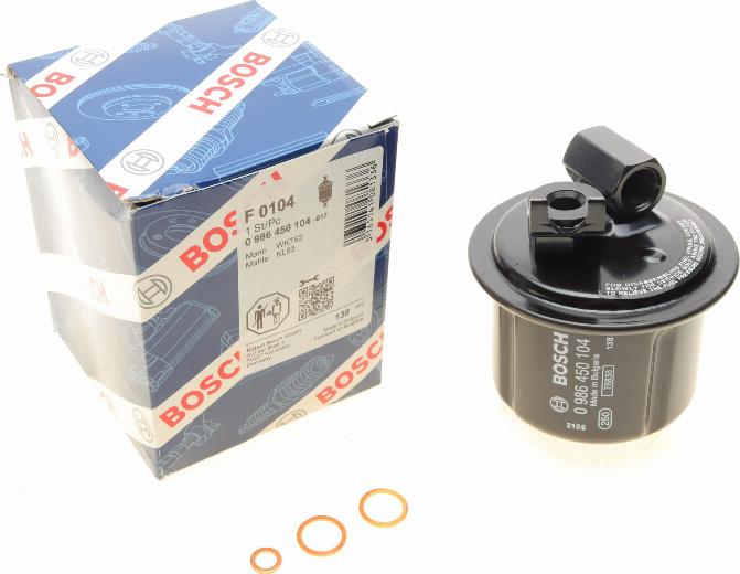 BOSCH 0 986 450 104 - Топливный фильтр parts5.com