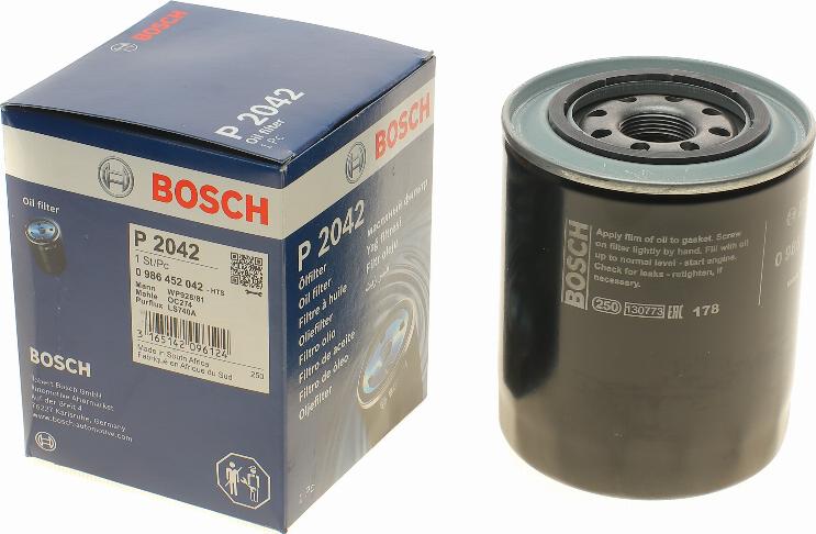 BOSCH 0 986 452 042 - Масляный фильтр parts5.com