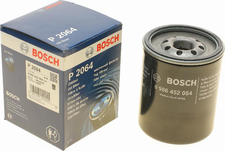 BOSCH 0 986 452 064 - Filtro de aceite parts5.com