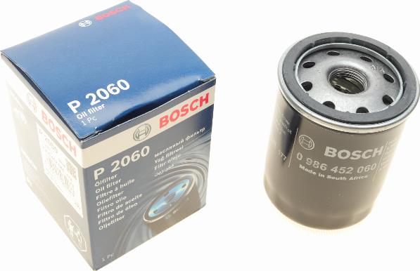 BOSCH 0 986 452 060 - Filtro de aceite parts5.com