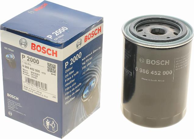 BOSCH 0 986 452 000 - Масляный фильтр parts5.com