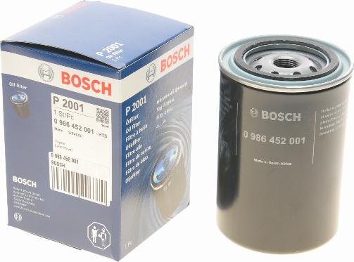 BOSCH 0 986 452 001 - Oil Filter parts5.com