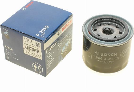 BOSCH 0 986 452 019 - Filtro de aceite parts5.com