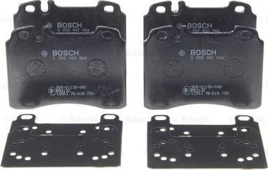 BOSCH 0 986 460 966 - Тормозные колодки, дисковые, комплект parts5.com