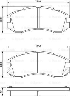 BOSCH 0 986 460 984 - Тормозные колодки, дисковые, комплект parts5.com