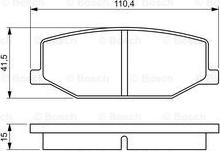 BOSCH 0 986 460 935 - Тормозные колодки, дисковые, комплект parts5.com