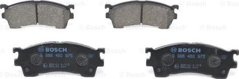 BOSCH 0 986 460 975 - Тормозные колодки, дисковые, комплект parts5.com