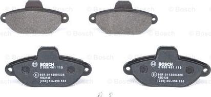 BOSCH 0 986 461 119 - Тормозные колодки, дисковые, комплект parts5.com