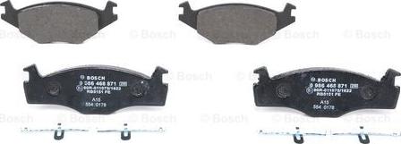 BOSCH 0 986 468 871 - Тормозные колодки, дисковые, комплект parts5.com