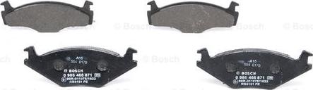 BOSCH 0 986 468 871 - Тормозные колодки, дисковые, комплект parts5.com