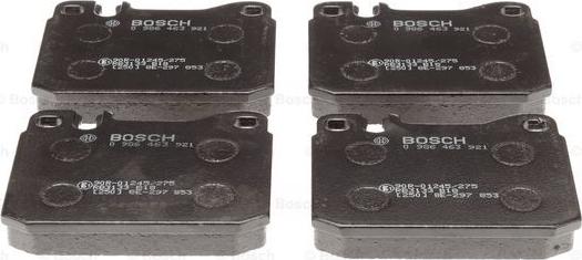 BOSCH 0 986 463 921 - Тормозные колодки, дисковые, комплект parts5.com