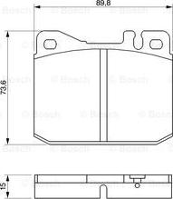 BOSCH 0 986 463 921 - Тормозные колодки, дисковые, комплект parts5.com