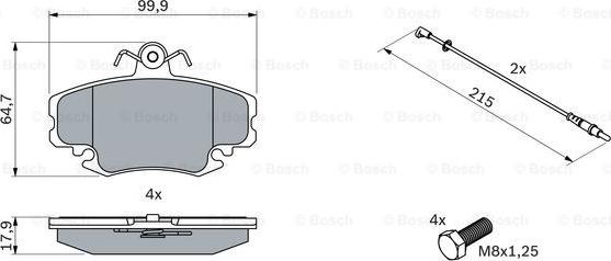 BOSCH 0 986 467 720 - Тормозные колодки, дисковые, комплект parts5.com