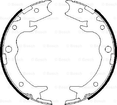 BOSCH 0 986 487 686 - Комплект тормозов, ручник, парковка parts5.com