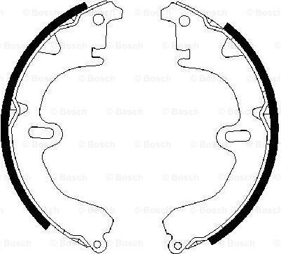 BOSCH 0 986 487 203 - Brake Shoe Set parts5.com