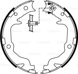 BOSCH 0 986 487 766 - Комплект тормозов, ручник, парковка parts5.com