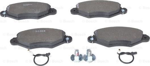 BOSCH 0 986 424 455 - Тормозные колодки, дисковые, комплект parts5.com