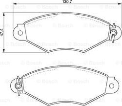 BOSCH 0 986 424 453 - Тормозные колодки, дисковые, комплект parts5.com