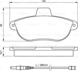 BOSCH 0 986 424 415 - Тормозные колодки, дисковые, комплект parts5.com