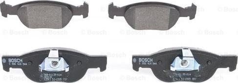 BOSCH 0 986 424 544 - Тормозные колодки, дисковые, комплект parts5.com