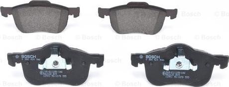 BOSCH 0 986 424 540 - Тормозные колодки, дисковые, комплект parts5.com