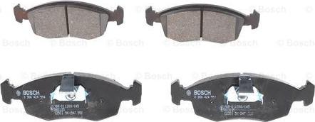 BOSCH 0 986 424 554 - Тормозные колодки, дисковые, комплект parts5.com