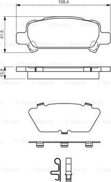 BOSCH 0 986 424 650 - Тормозные колодки, дисковые, комплект parts5.com