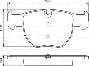 BOSCH 0 986 424 687 - Тормозные колодки, дисковые, комплект parts5.com