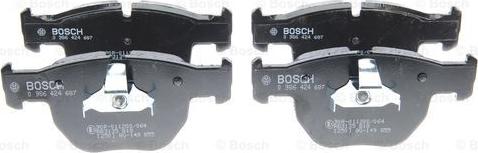 BOSCH 0 986 424 687 - Тормозные колодки, дисковые, комплект parts5.com