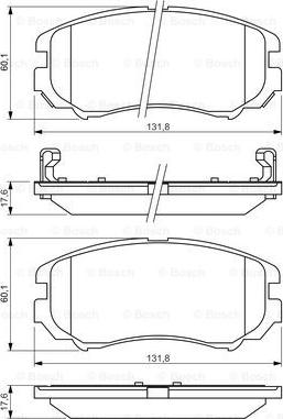 BOSCH 0 986 424 815 - Тормозные колодки, дисковые, комплект parts5.com