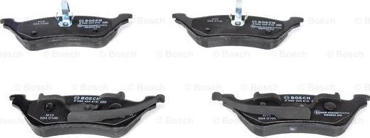 BOSCH 0 986 424 816 - Тормозные колодки, дисковые, комплект parts5.com