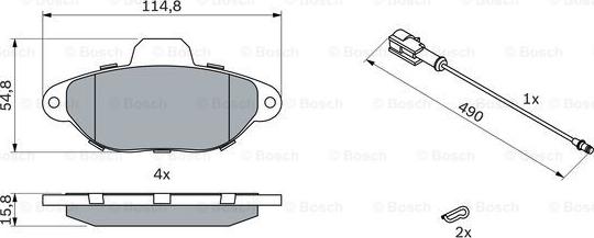 BOSCH 0 986 424 379 - Тормозные колодки, дисковые, комплект parts5.com