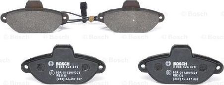 BOSCH 0 986 424 379 - Тормозные колодки, дисковые, комплект parts5.com