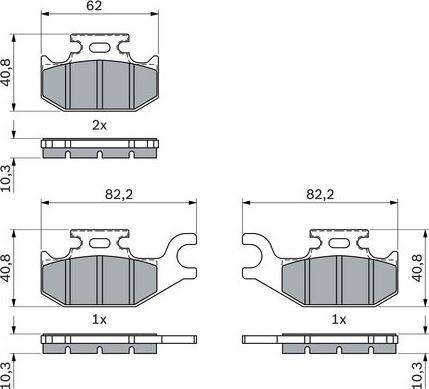 BOSCH 0 986 424 293 - Тормозные колодки, дисковые, комплект parts5.com