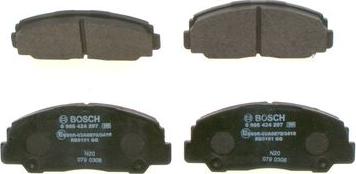 BOSCH 0 986 424 297 - Тормозные колодки, дисковые, комплект parts5.com