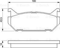 BOSCH 0 986 424 266 - Тормозные колодки, дисковые, комплект parts5.com