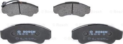 BOSCH 0 986 424 769 - Тормозные колодки, дисковые, комплект parts5.com