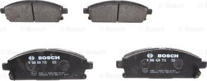 BOSCH 0 986 424 715 - Тормозные колодки, дисковые, комплект parts5.com